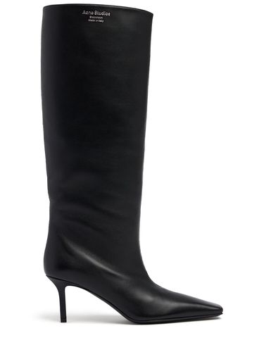 Mm Hohe Stiefel Aus Leder - ACNE STUDIOS - Modalova