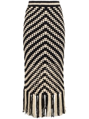 Halliday Hand Crochet Fringed Midi Skirt - ZIMMERMANN - Modalova