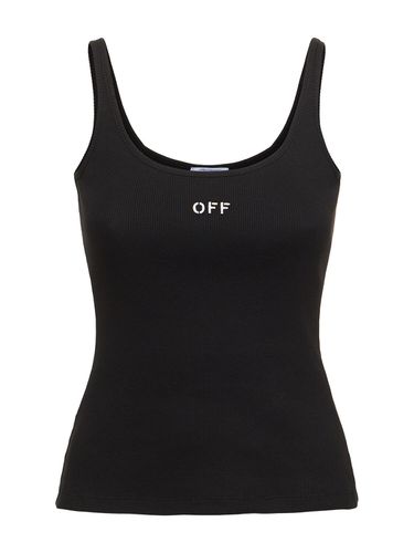 Tank Top De Algodón - OFF-WHITE - Modalova