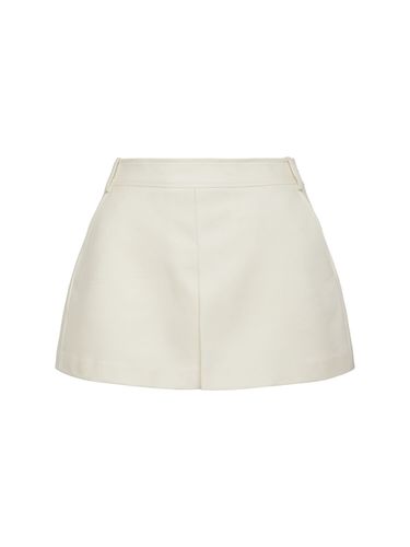 Skort In Twill Di Lana E Seta Plissè - TOM FORD - Modalova