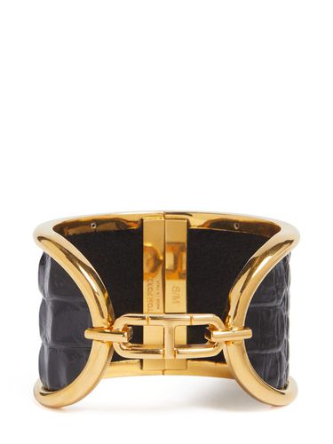 Brazalete De Piel Grabada Y Latón - TOM FORD - Modalova