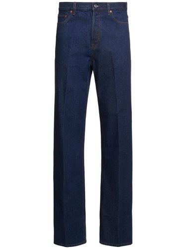 Jeans Loose Fit In Denim Di Cotone Washed - GUCCI - Modalova