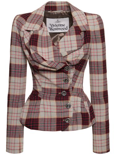 Drunken Checked Blazer - VIVIENNE WESTWOOD - Modalova