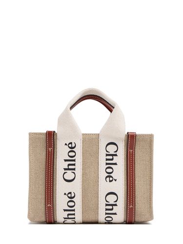 Mini Handtasche Aus Canvas „woody“ - CHLOÉ - Modalova