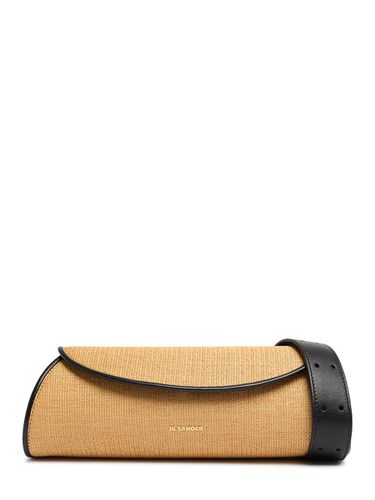 Small Cannolo Raffia Effect Shoulder Bag - JIL SANDER - Modalova