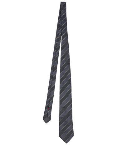 Chevron Silk Tie - BRUNELLO CUCINELLI - Modalova