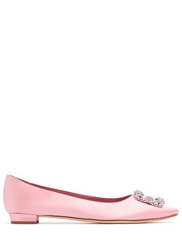 Mm Hangisi Satin Flats - MANOLO BLAHNIK - Modalova