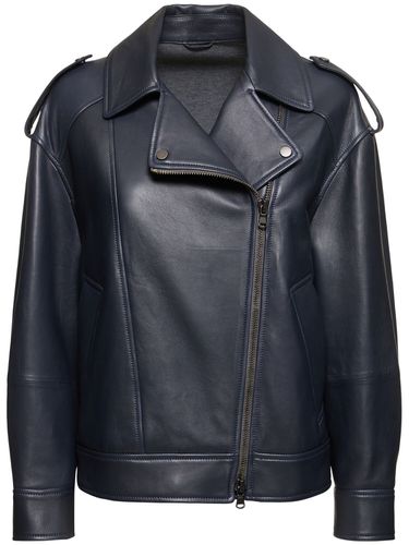 Chaqueta Biker De Piel - BRUNELLO CUCINELLI - Modalova