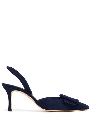 Mm Hohe Wildlederpumps Mit Slingback "maysli" - MANOLO BLAHNIK - Modalova