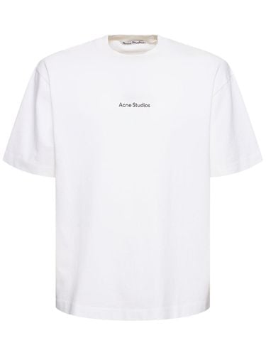 T-shirt Aus Baumwolle Mit Logo „exford“ - ACNE STUDIOS - Modalova