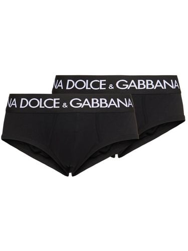 Paquete De 2 Calzoncillos De Algodón Jersey - DOLCE & GABBANA - Modalova