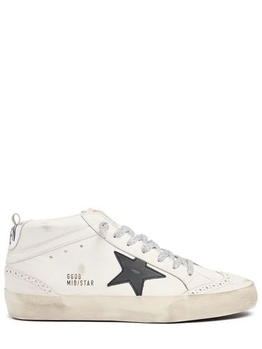 Mm Hohe Sneakers Aus Leder „mid Star“ - GOLDEN GOOSE - Modalova