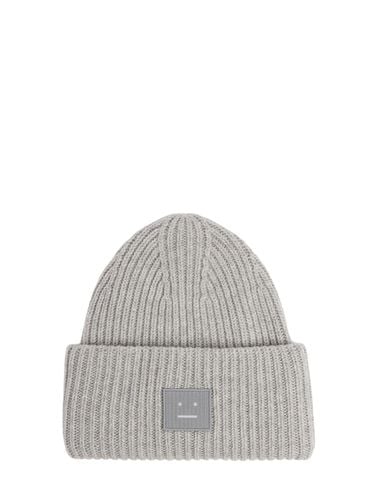 Cappello Beanie Pansy In Lana - ACNE STUDIOS - Modalova