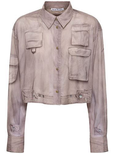 Camisa Cargo De Algodón Voile - ACNE STUDIOS - Modalova