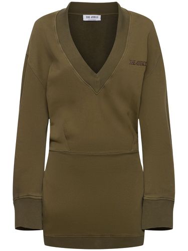 Long Sleeve Mini Sweatshirt Dress - THE ATTICO - Modalova