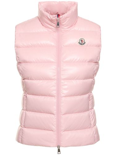 Chaleco De Plumas De Nylon Laqué - MONCLER - Modalova