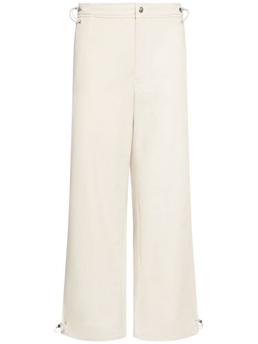 Pantaloni In Tela Di Cotone - MONCLER - Modalova