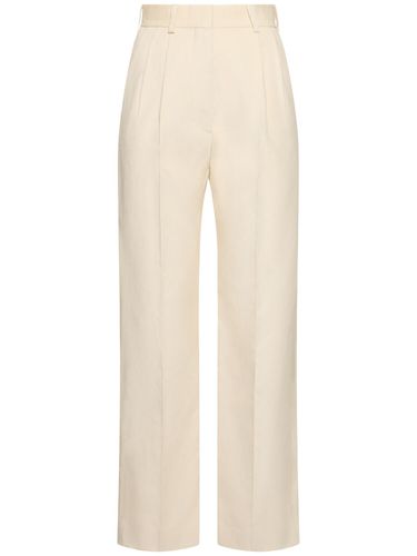 Amara Fox Straight Cotton Pants - BLAZÉ MILANO - Modalova