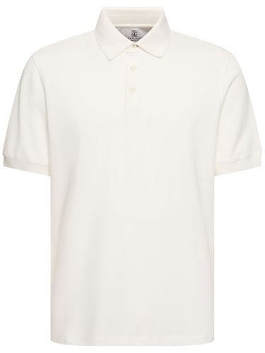 Camiseta Polo De Algodón Piqué - BRUNELLO CUCINELLI - Modalova