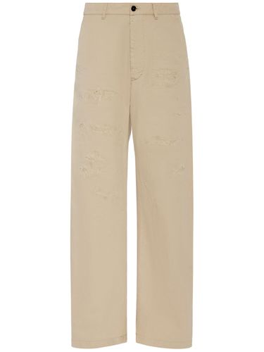 Distressed Oversized Cotton Chino Pants - DSQUARED2 - Modalova