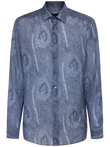 Camisa De Seda Y Lyocell Estampada - ETRO - Modalova