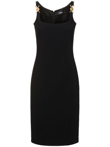 Vestido Midi De Cady - VERSACE - Modalova