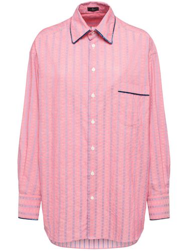 Striped Cotton Poplin Shirt - ETRO - Modalova