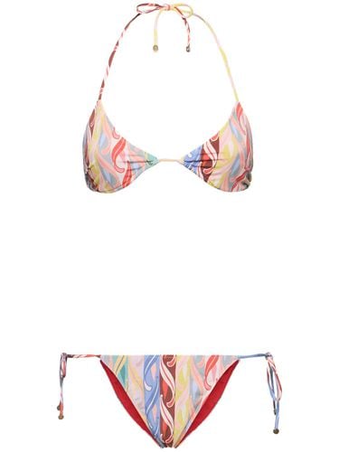 Printed Lycra Triangle Bikini Set - ETRO - Modalova