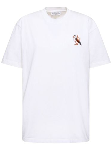 T-shirt Aus Baumwolljersey „puffin“ - JW ANDERSON - Modalova