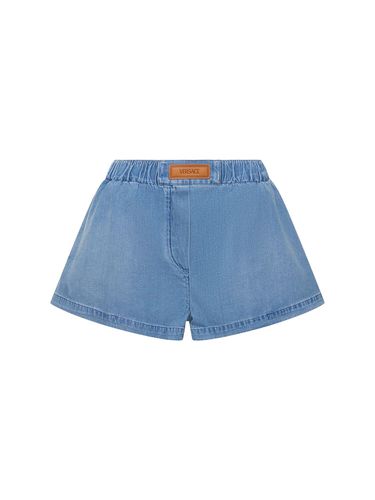 Shorts Aus Denim - VERSACE - Modalova