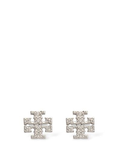 Kira Pavé Small Stud Earrings - TORY BURCH - Modalova