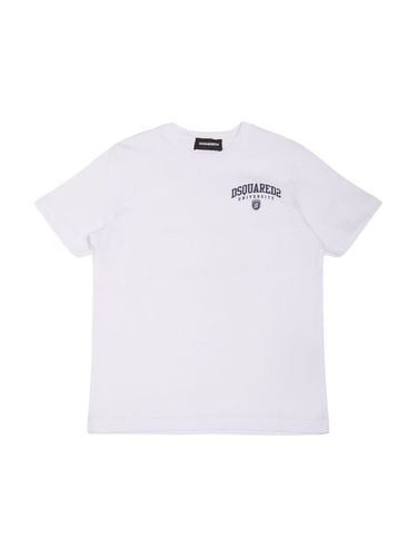 Bedrucktes T-shirt Aus Baumwolljersey - DSQUARED2 - Modalova