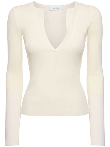 Top De Seda Y Cashmere Con Manga Larga - MAX MARA - Modalova