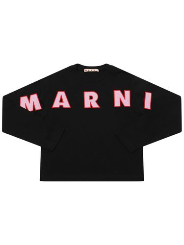 Camiseta De Manga Larga Con Logo - MARNI JUNIOR - Modalova