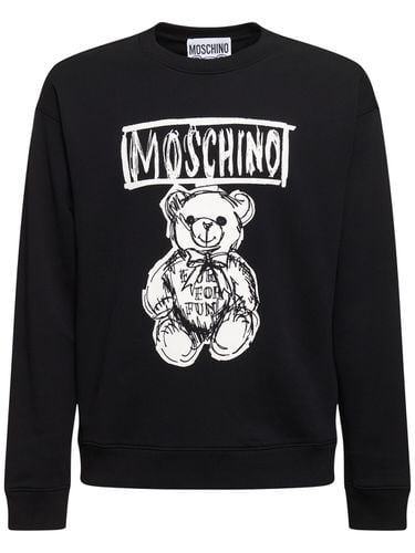 Sweatshirt Aus Baumwolle Mit Druck - MOSCHINO - Modalova