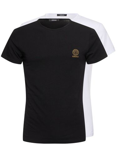 Er-pack T-shirts Aus Stretch-jersey „topeka“ - VERSACE - Modalova