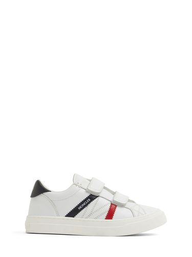 Sneakers Petit Monaco De Piel - MONCLER - Modalova