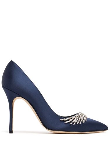 Mm Hohe Pumps Aus Satin „pluma“ - MANOLO BLAHNIK - Modalova