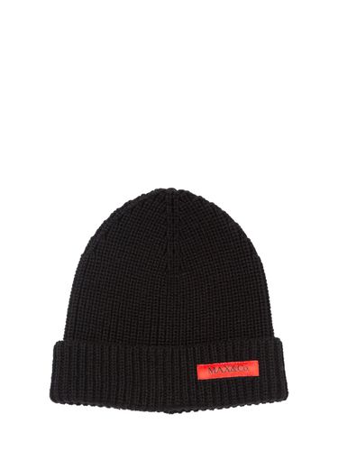 Gorro Beanie De Punto De Lana Con Logo - MAX&CO - Modalova