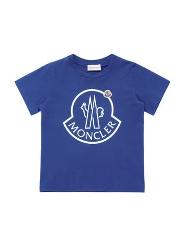 Logo Cotton T-shirt - MONCLER - Modalova