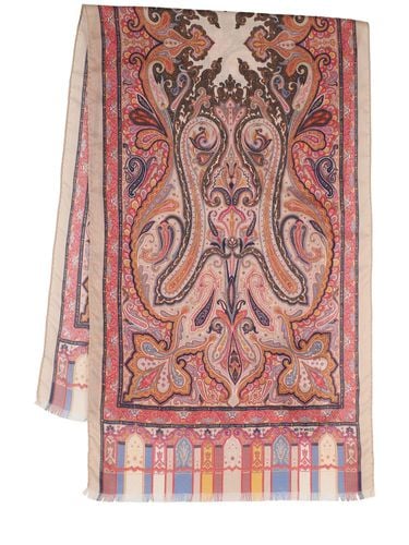 Foulard De Seda Y Cashmere - ETRO - Modalova