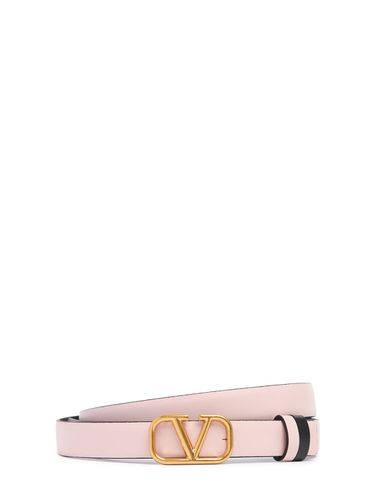 Mm Vlogo Reversible Leather Belt - VALENTINO GARAVANI - Modalova