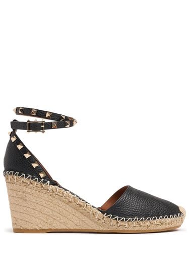 Mm Rockstud Leather Wedges - VALENTINO GARAVANI - Modalova