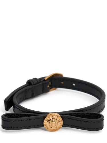 Brazalete De Piel - VERSACE - Modalova