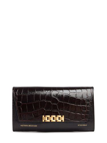 Cartera De Piel Grabada Cocodrilo Con Cadena - VICTORIA BECKHAM - Modalova