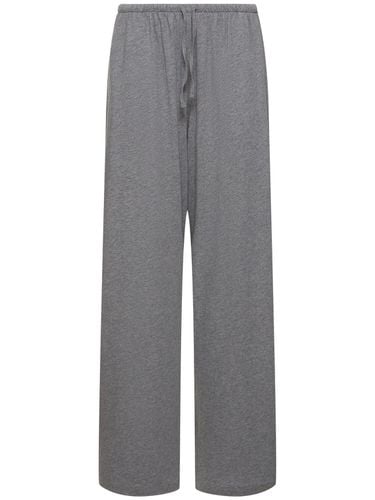 Lanuit Cotton Jersey Wide Pants - THE ROW - Modalova