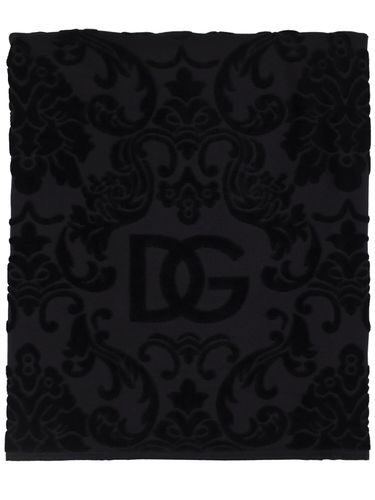 Cotton Jacquard Beach Towel - DOLCE & GABBANA - Modalova