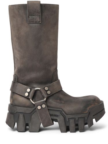 Bulldozer Leather Harness Boots - BALENCIAGA - Modalova