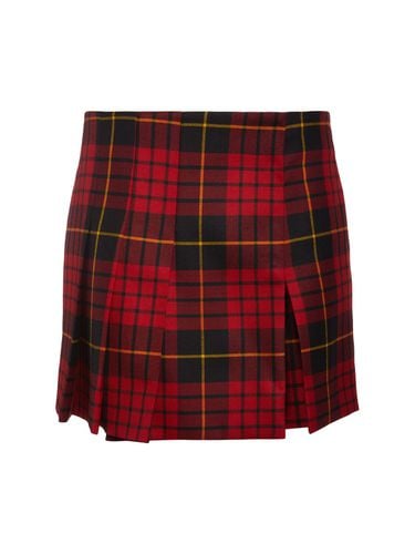 Wool Tartan Mini Skirt - ALEXANDER MCQUEEN - Modalova