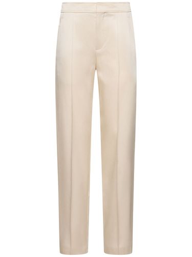 Pantaloni Larghi In Cady Di Raso - BRUNELLO CUCINELLI - Modalova